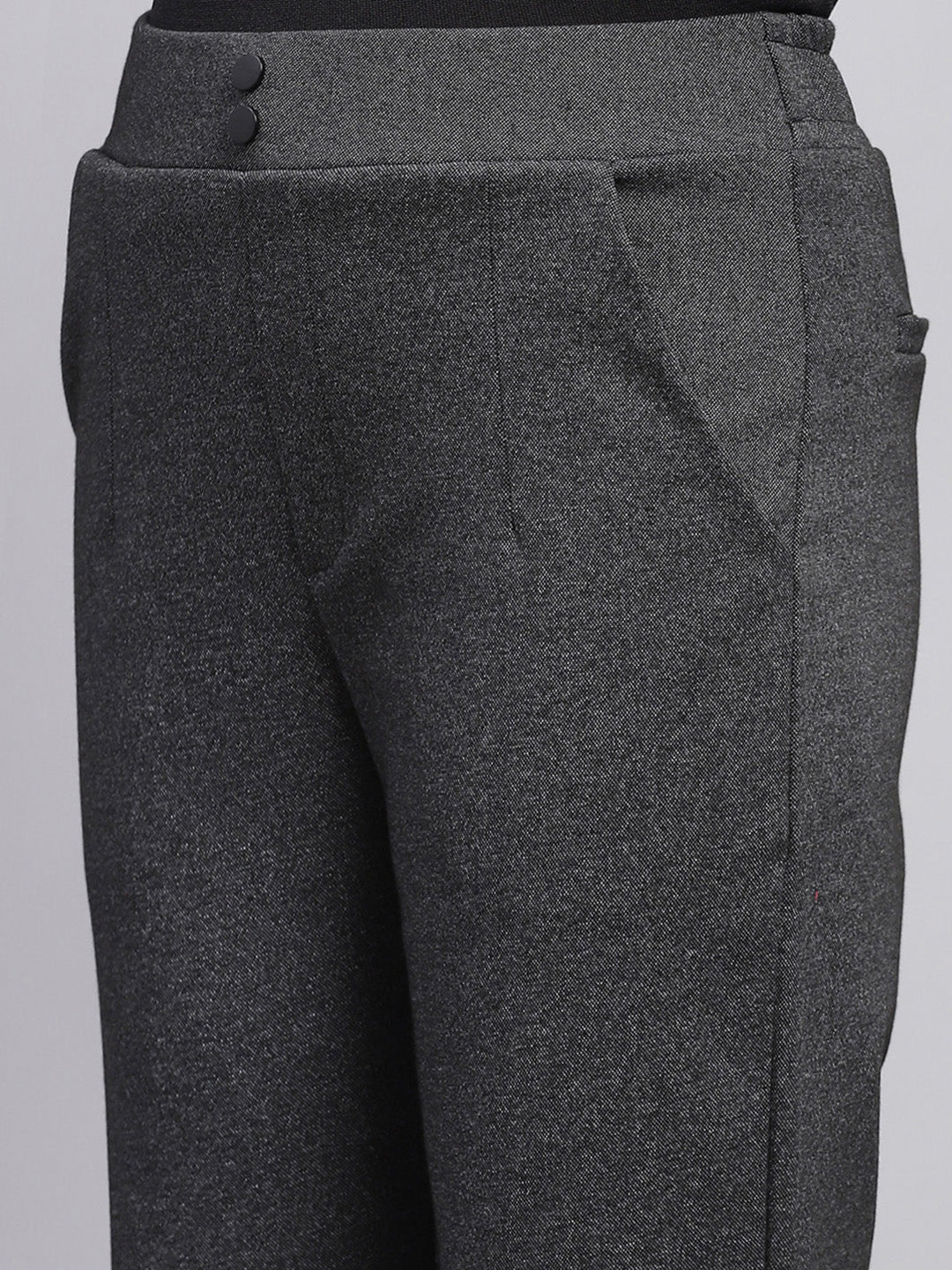 Women Grey Solid   Jegging - Image 6