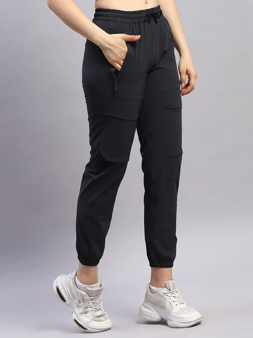 Rock.it Women Grey Solid Regular Fit Jogger - Image 3