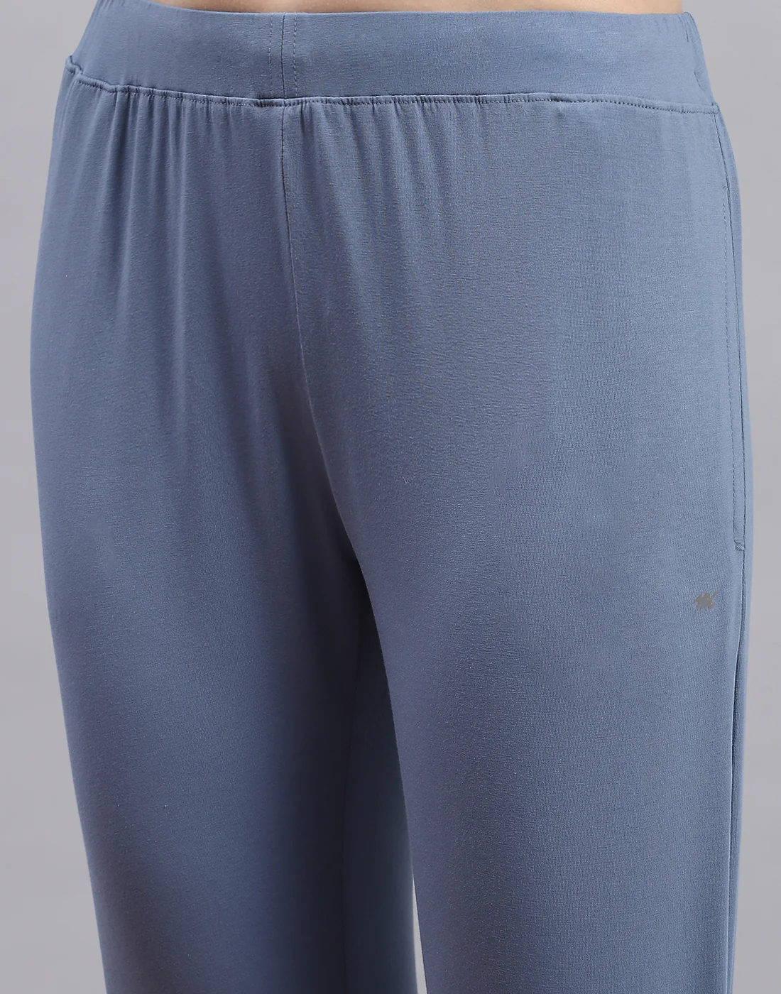 Women Grey Solid Regular Fit Lower - Image 6
