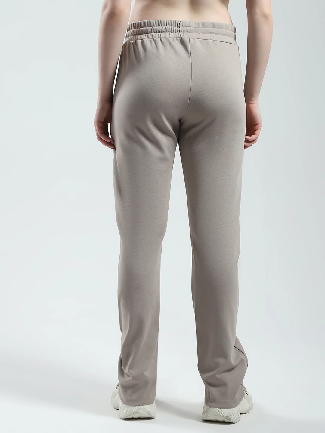 Women Grey Solid Regular Fit Lower - Image 6