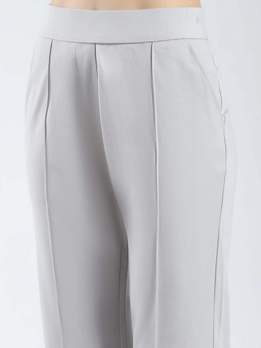 Rock.it Women Grey Solid Regular Fit Pant - Image 6