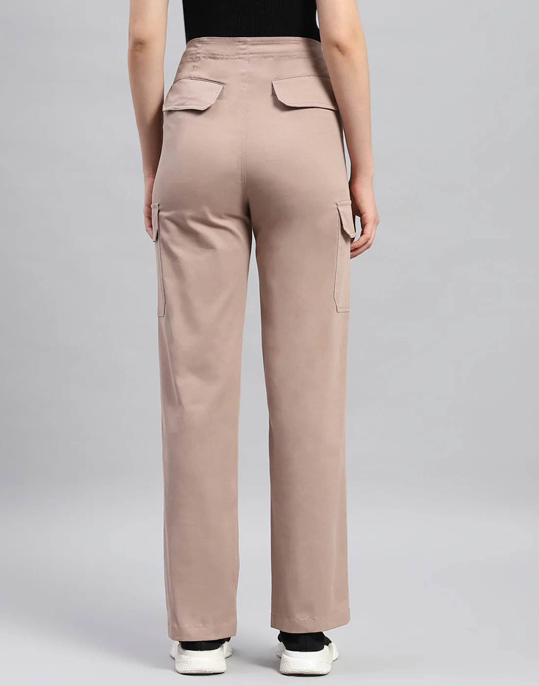 Rock.it Women Khaki Solid Straight Fit Cargo - Image 5