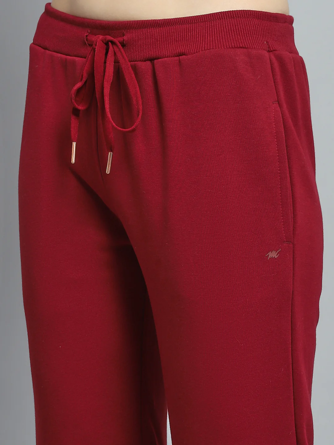 Women Maroon Printed Hooded Full Sleeve Tracksuit - Image 8