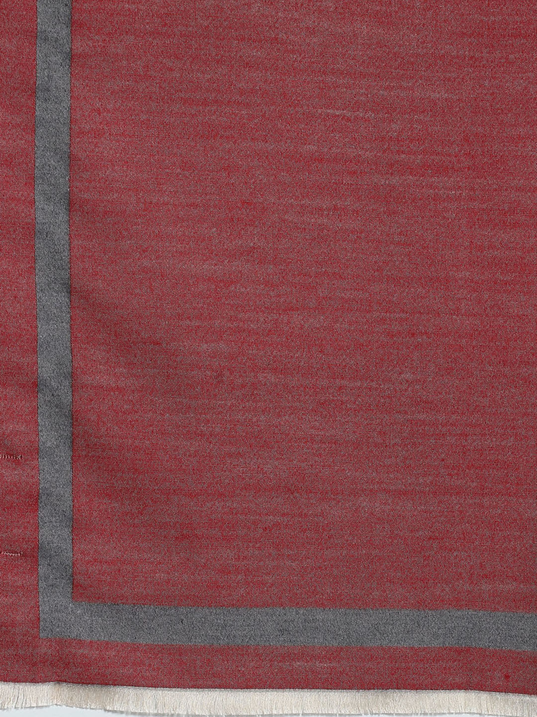 Women Maroon Self Design Stole - Image 7