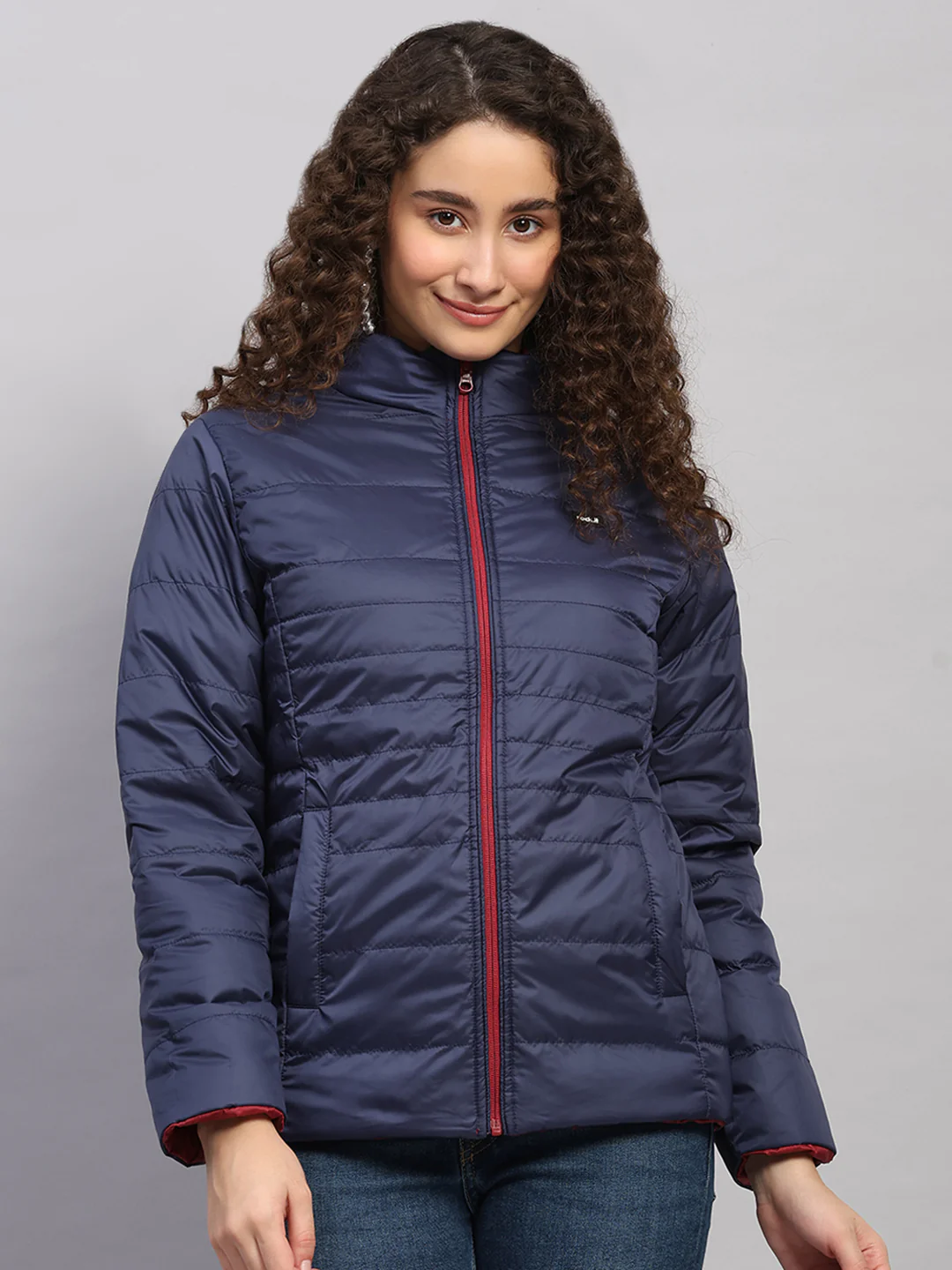 Rock.it Women Maroon Solid Collar Full Sleeve Jacket - Image 6