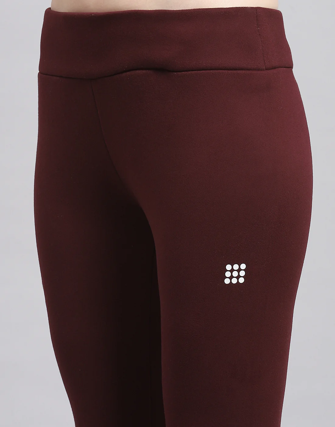 Rock.it Women Maroon Solid Regular Fit Legging - Image 6