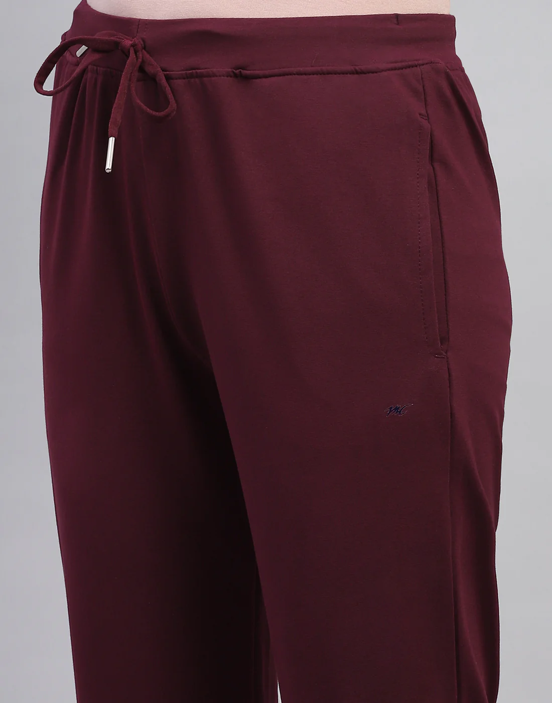 Women Maroon Solid Regular Fit Lower - Image 6