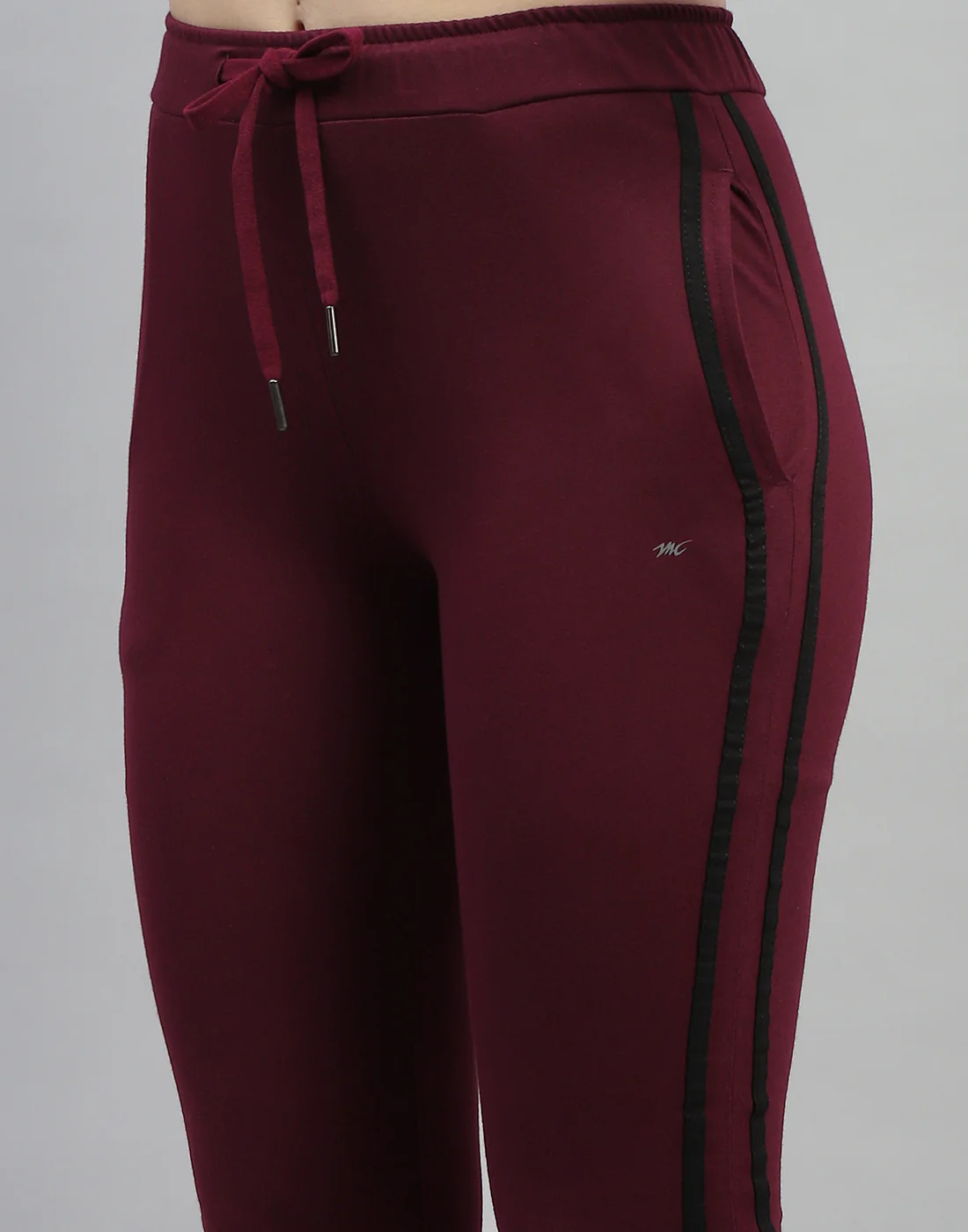 Women Maroon Solid Regular Fit Lower - Image 6