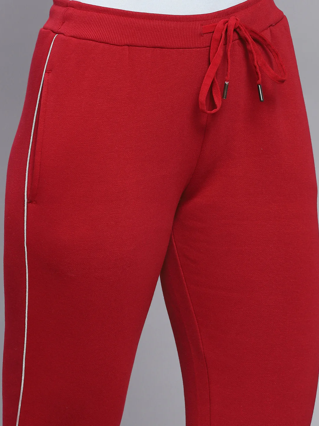 Women Maroon Solid Regular Fit Winter Lowers - Image 6