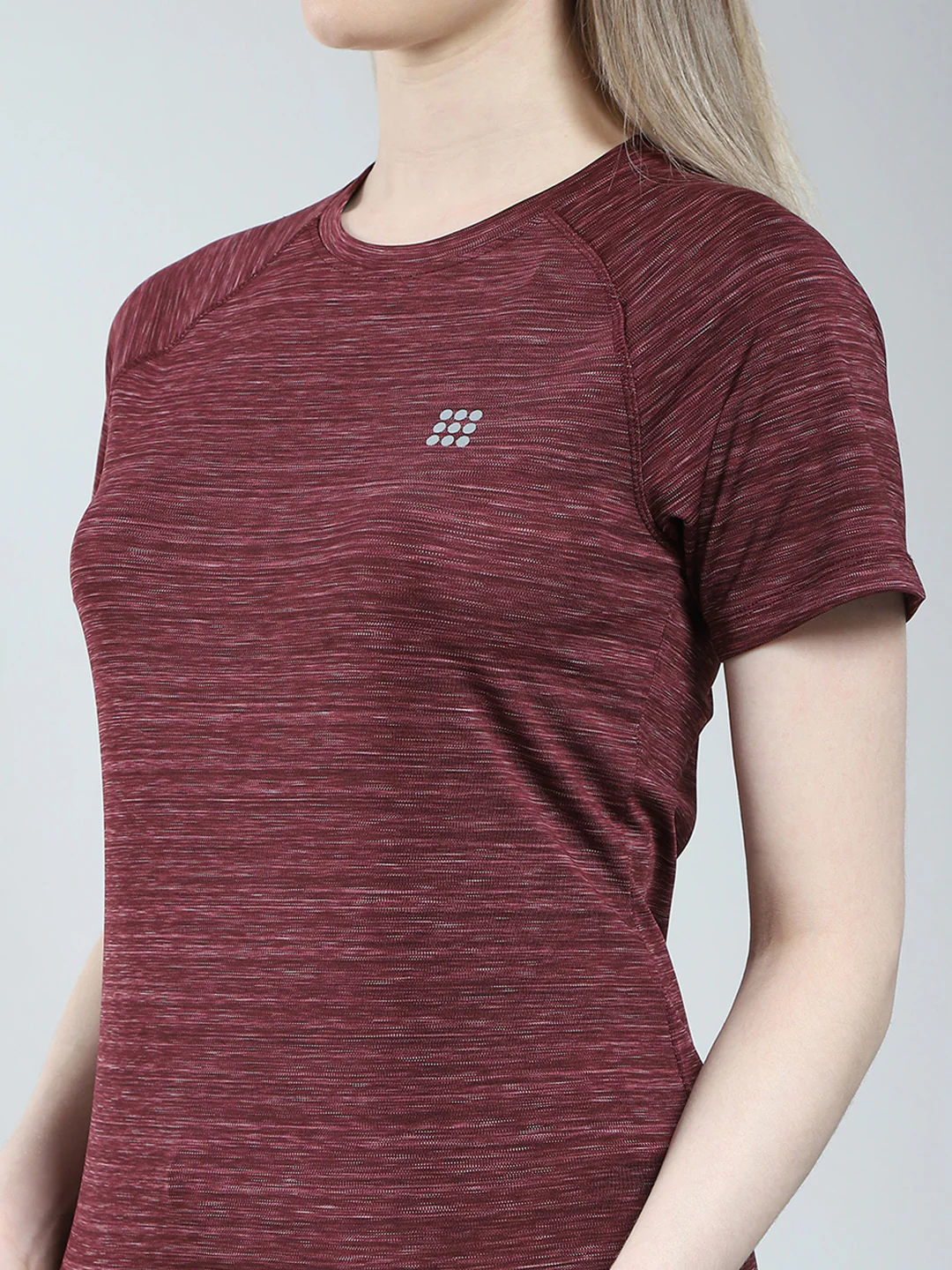 Rock.it Women Maroon Solid Round Neck Half Sleeve Top - Image 6
