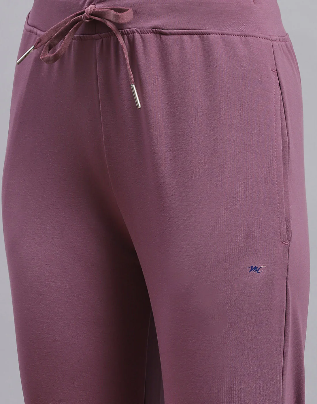 Women Mauve Solid Regular Fit Lower - Image 6