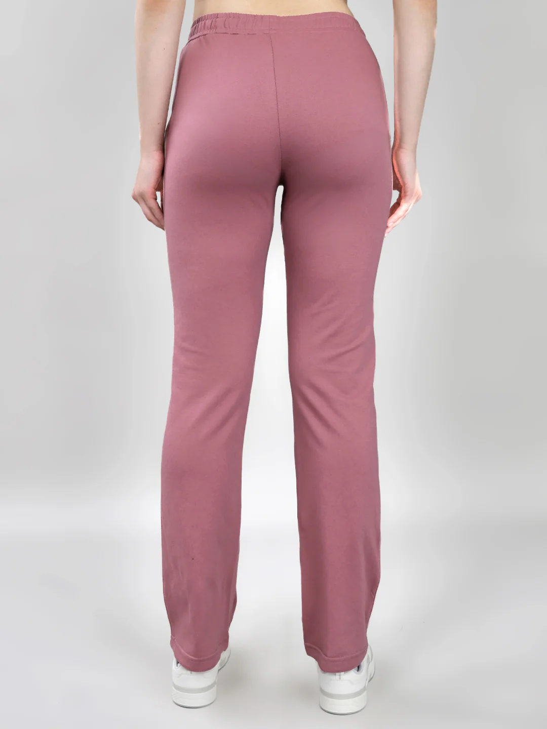 Women Mauve Solid Regular Fit Lower - Image 5
