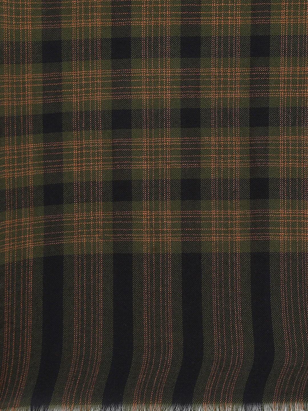 Women Multicolor Check Stole - Image 7