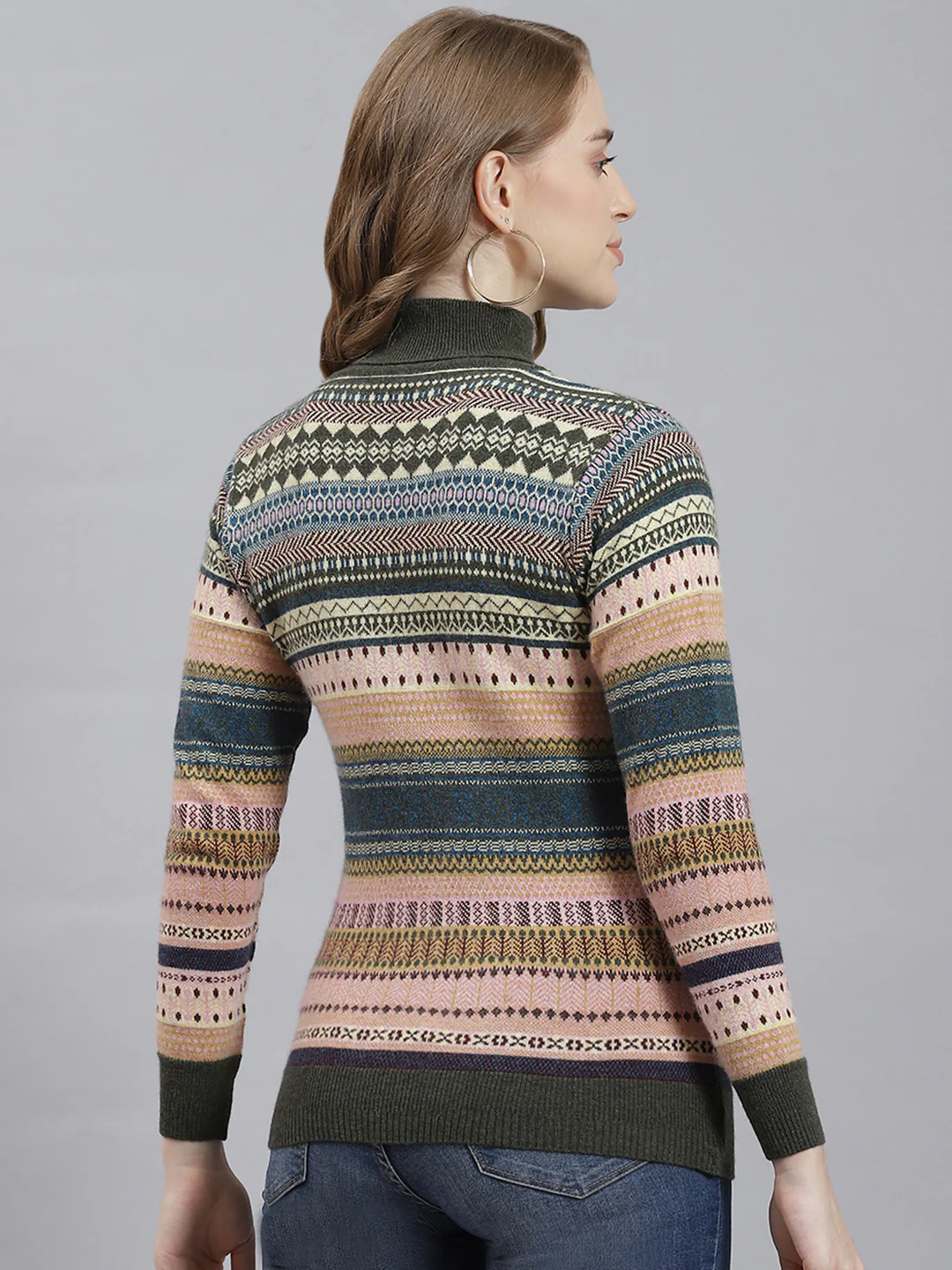 Women Multicolor Jaquard Top - Image 5