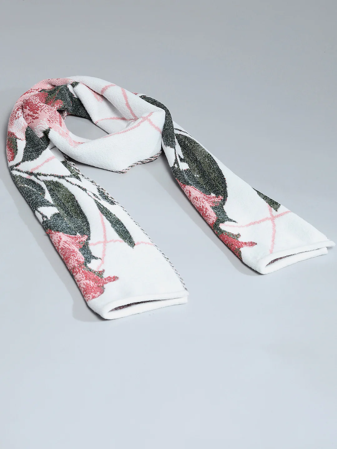 Women Multicolor Self Design Muffler - Image 7