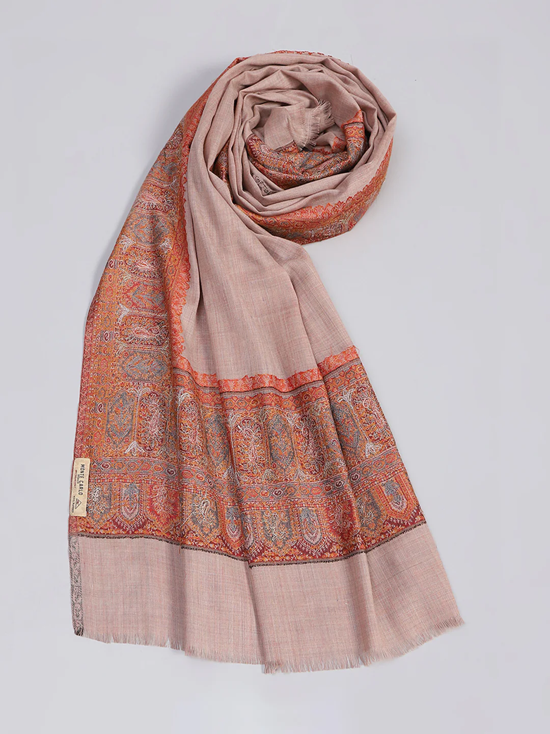 Women Multicolor Self Design Reversible Shawl - Image 2