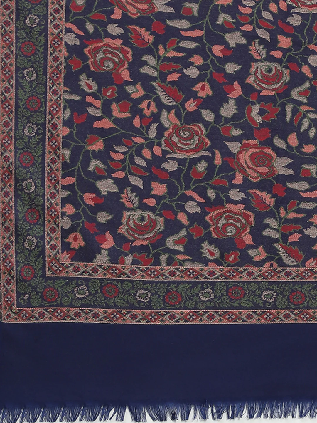 Women Multicolor Self Design Shawl - Image 6