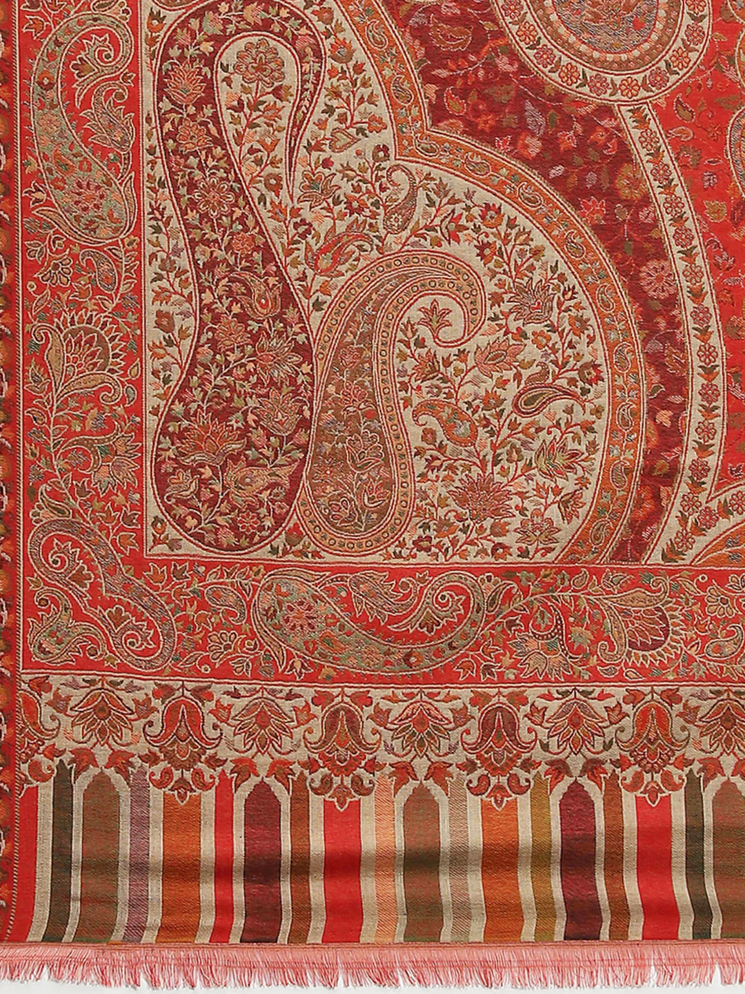 Women Multicolor Self Design Shawl - Image 6