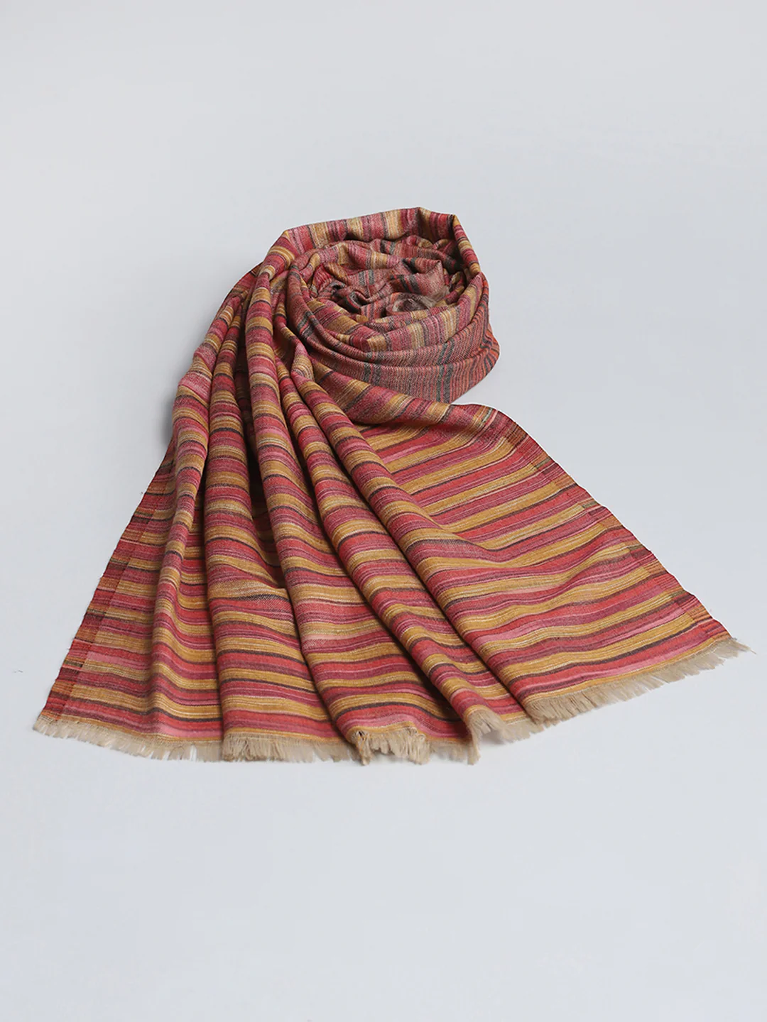 Women Multicolor Self Design Shawl - Image 5
