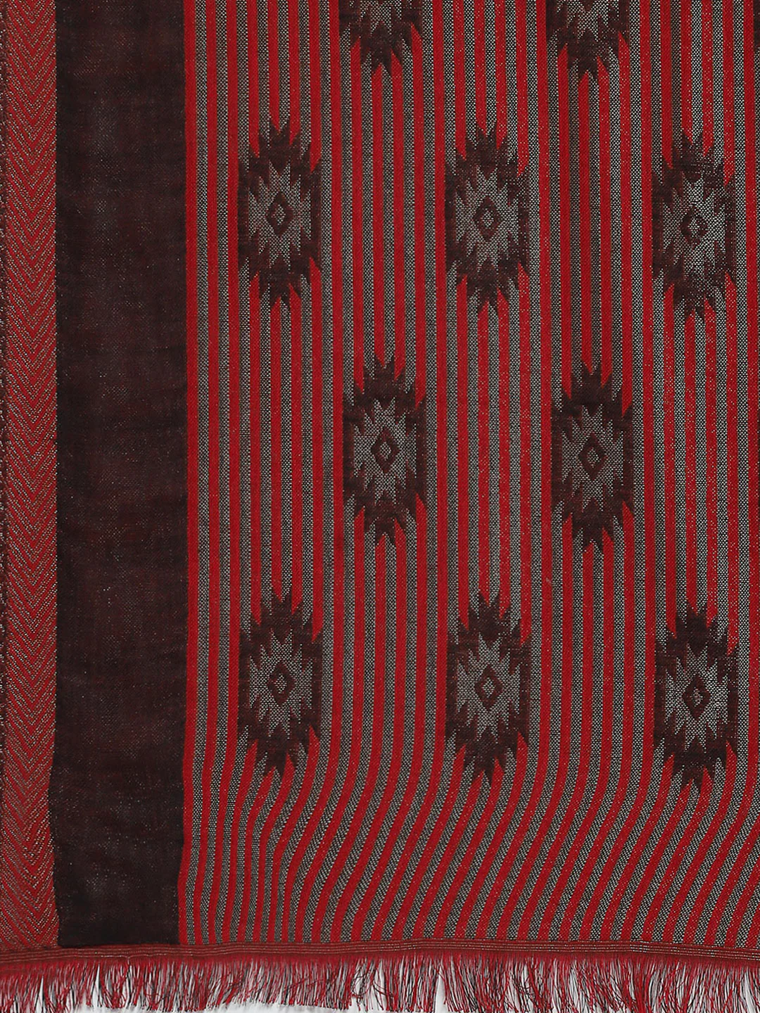 Women Multicolor Self Design Shawl - Image 6
