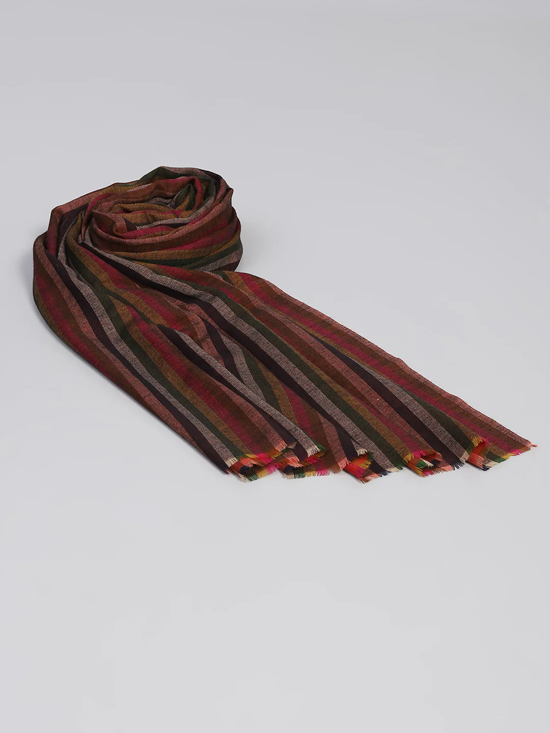 Women Multicolor Self Design Shawl - Image 5