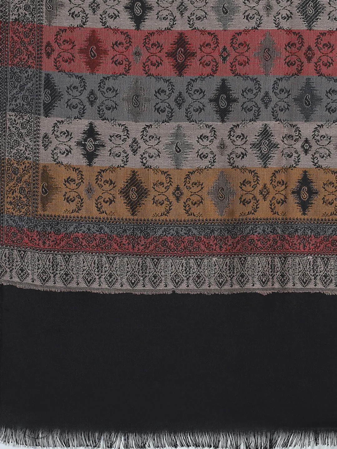 Women Multicolor Self Design Shawl - Image 6