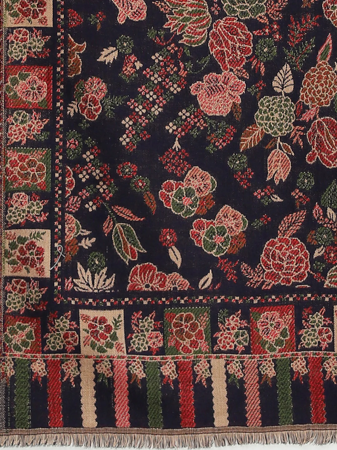 Women Multicolor Self Design Shawl - Image 6