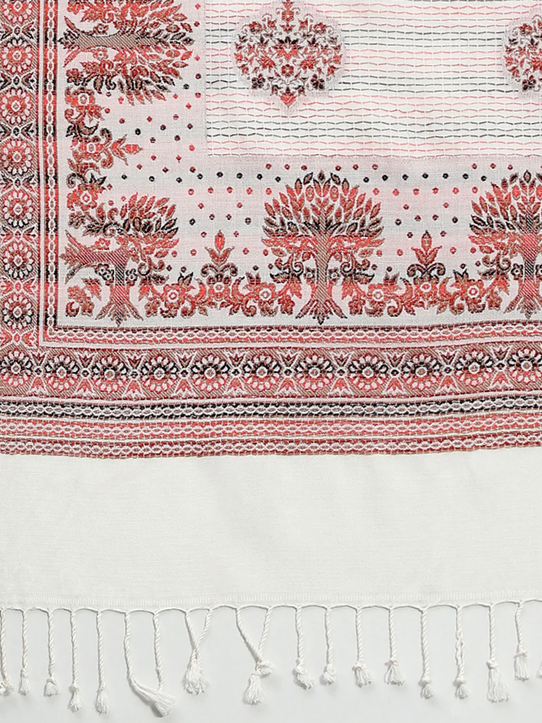 Women Multicolor Self Design Shawl - Image 6