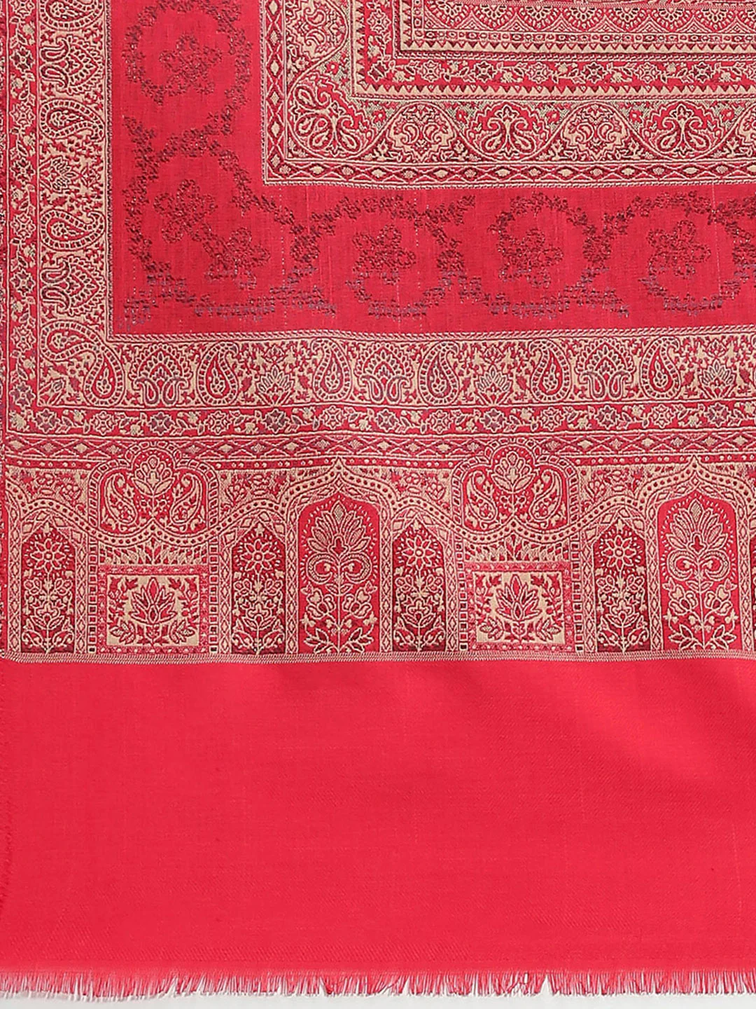Women Multicolor Self Design Shawl - Image 6