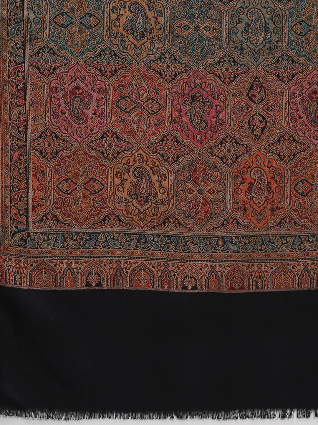Women Multicolor Self Design Shawl - Image 6