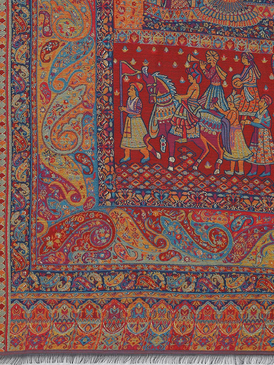 Women Multicolor Self Design Shawl - Image 6