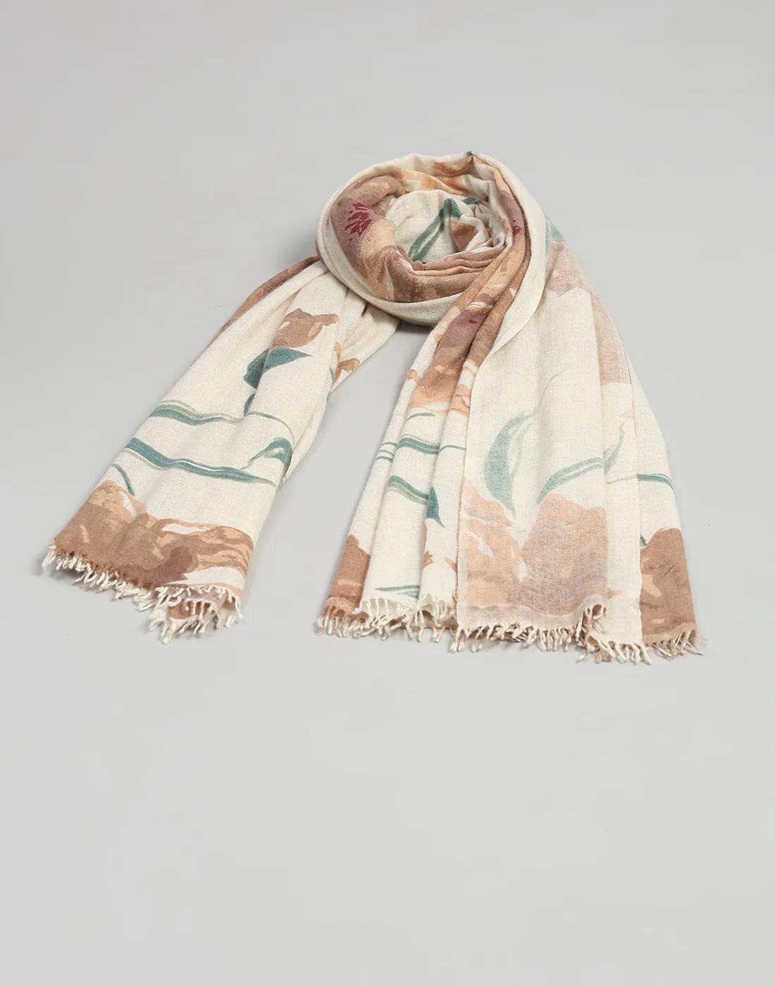 Women Multicolor Self Design   Shawl - Image 7