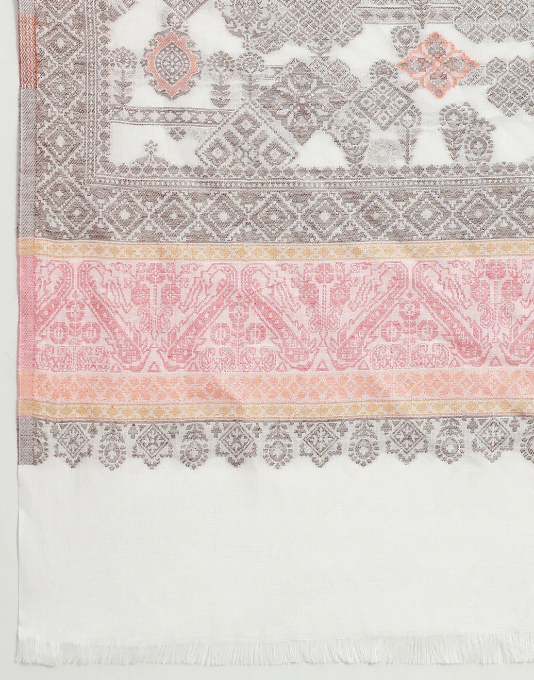 Women Multicolor Self Design   Shawl - Image 7