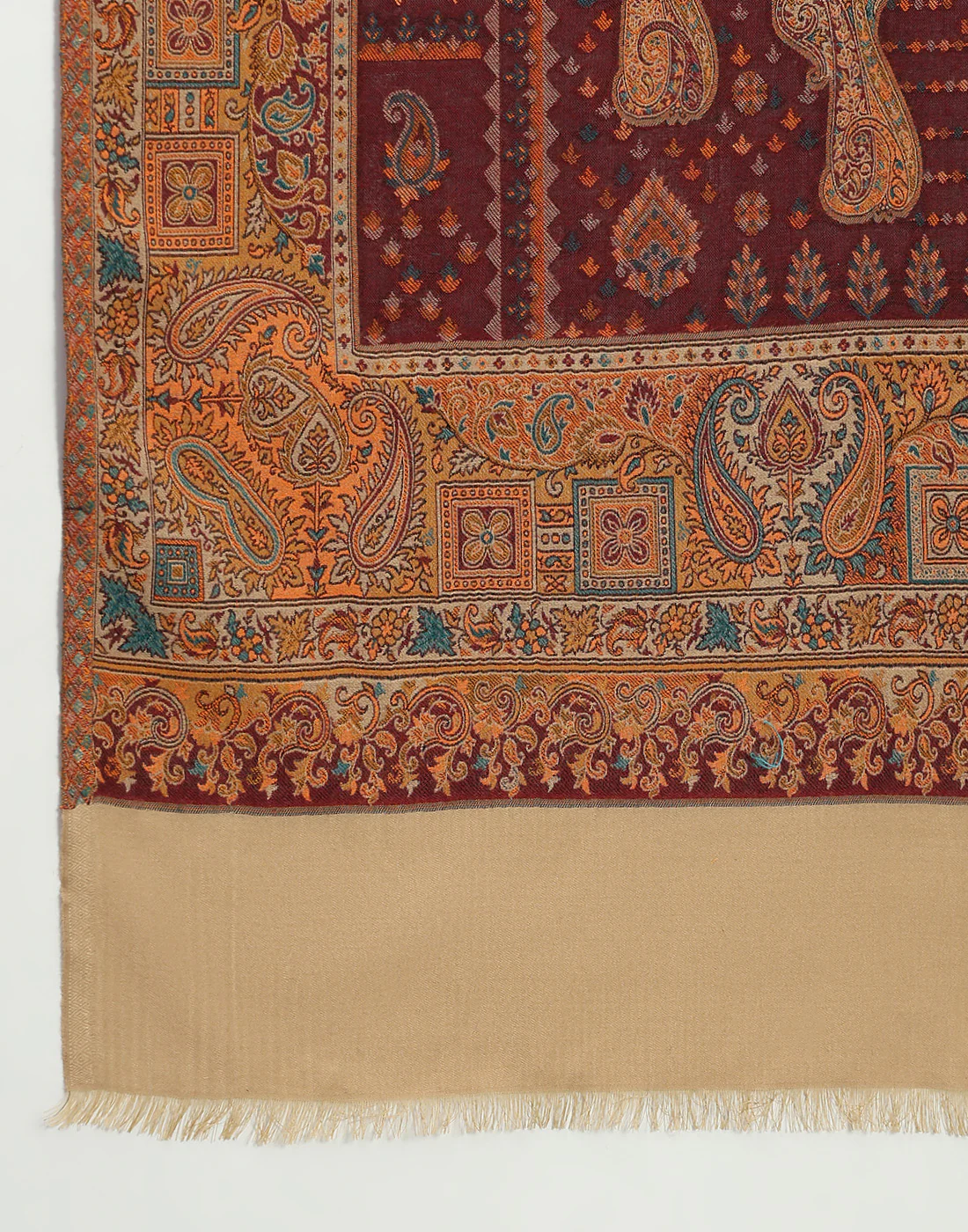 Women Multicolor Self Design   Shawl - Image 7