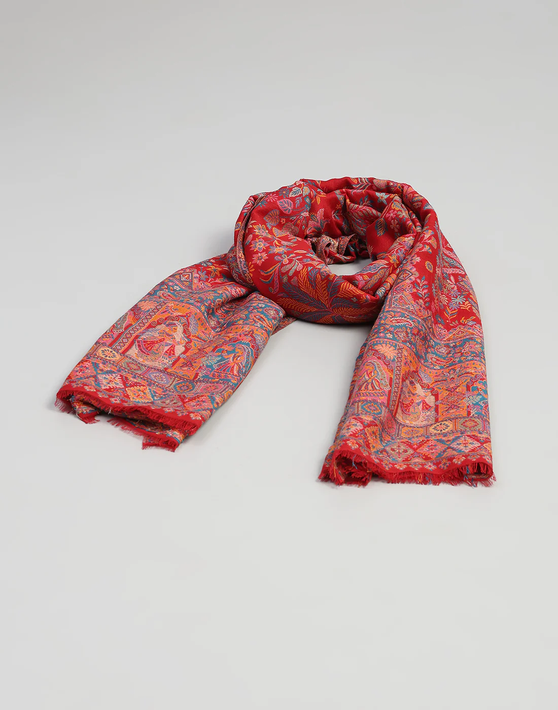 Women Multicolor Self Design   Shawl - Image 6