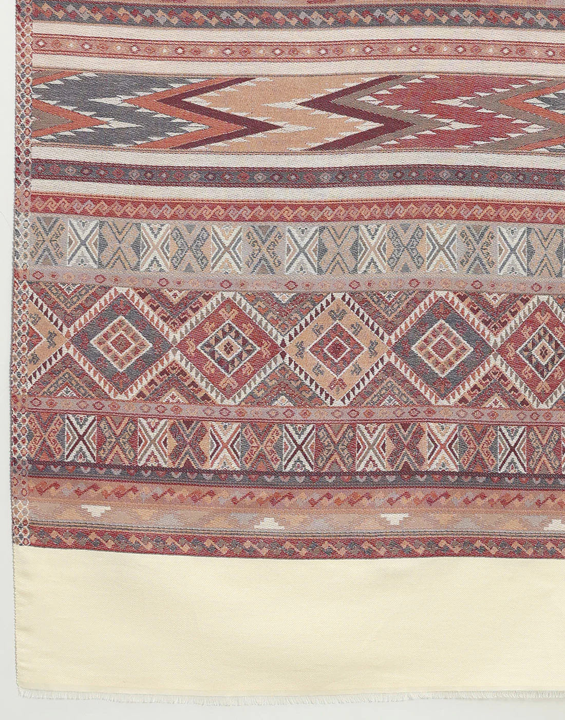 Women Multicolor Self Design   Shawl - Image 7