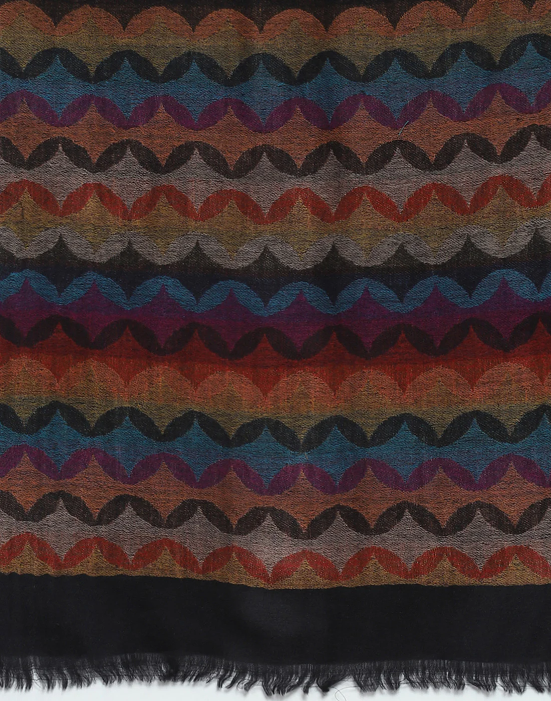 Women Multicolor Self Design Stole - Image 7