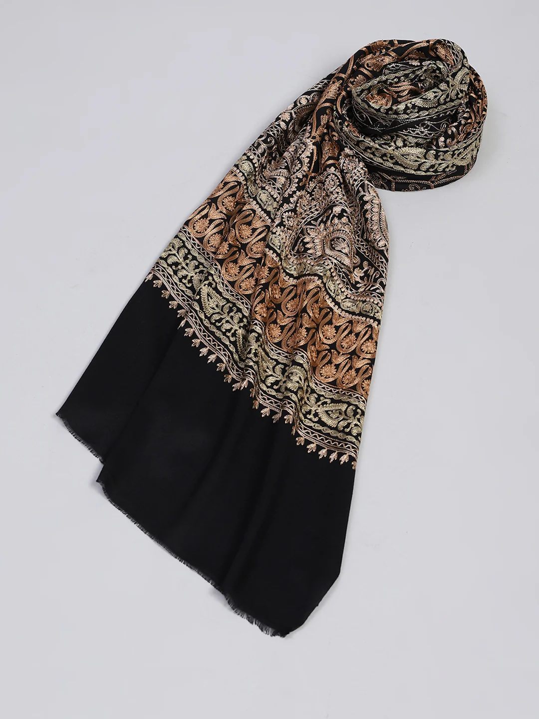 Women Multicolor Self Design Stole - Image 2