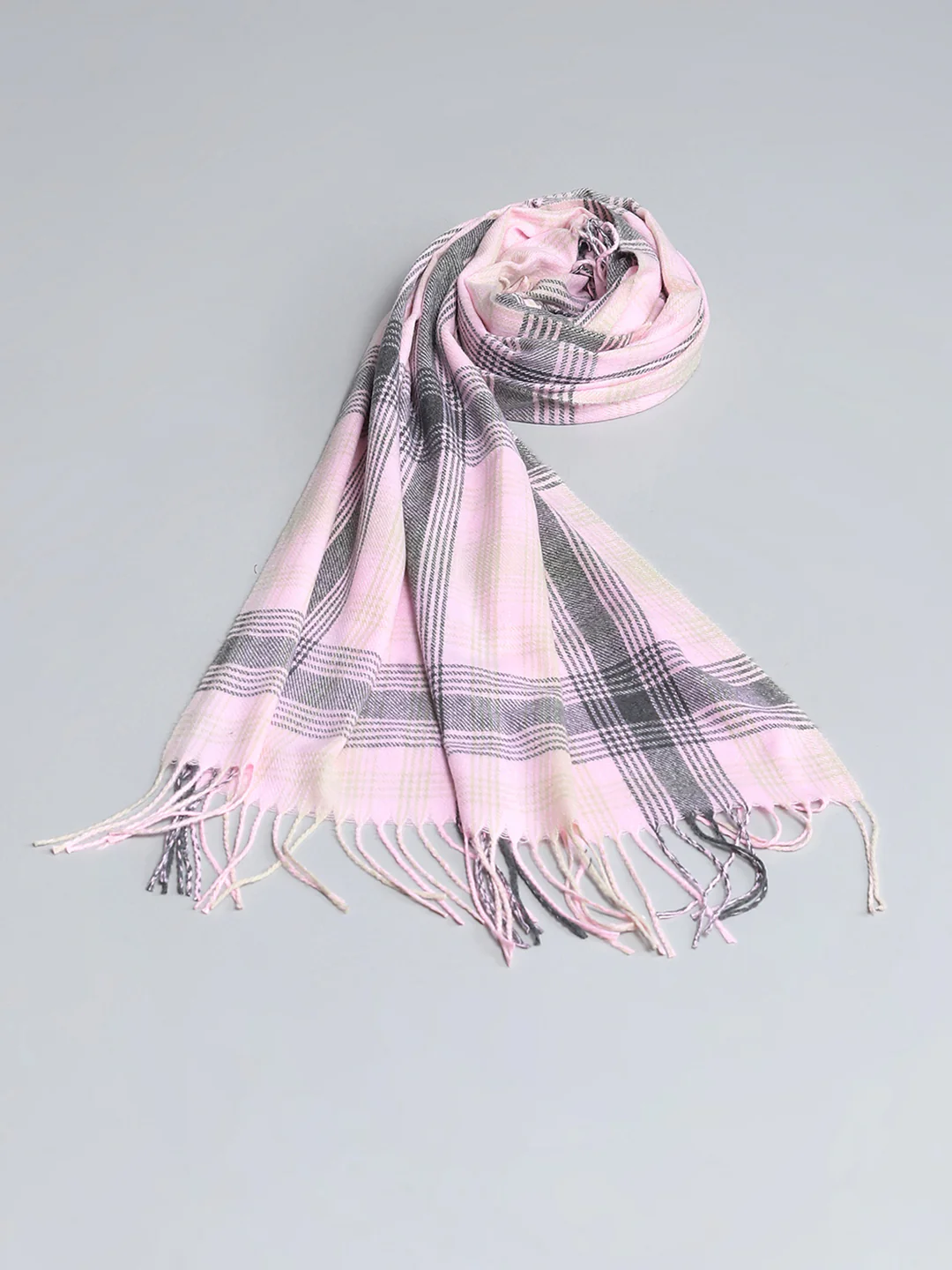 Women Multicolor Self Design Stole - Image 6