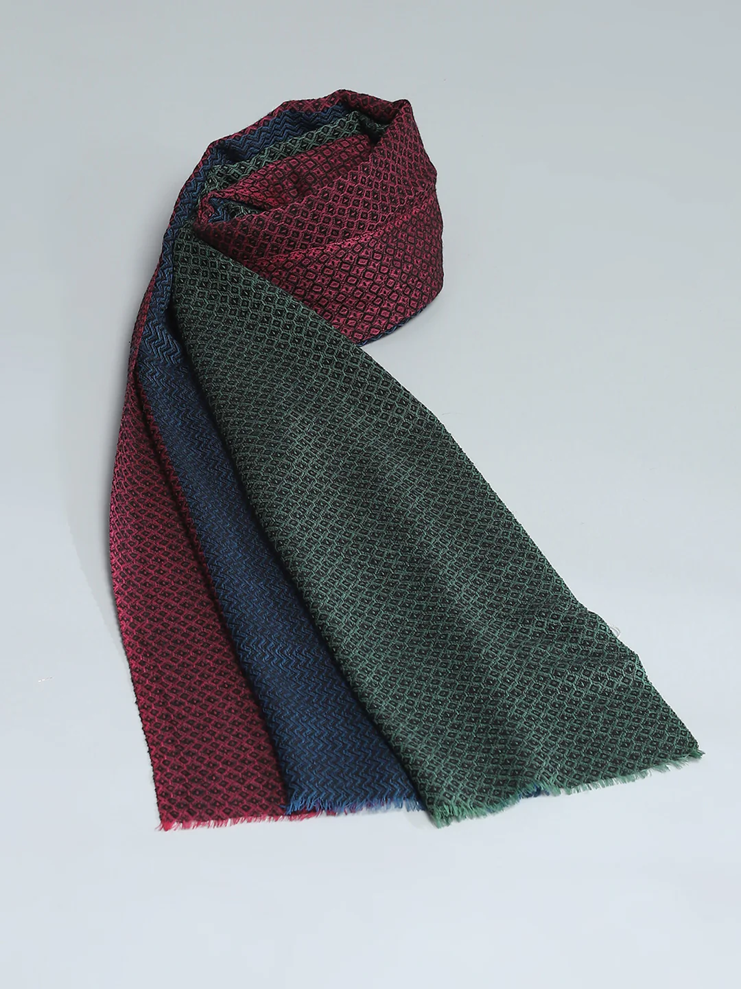 Women Multicolor Self Design Stole - Image 7