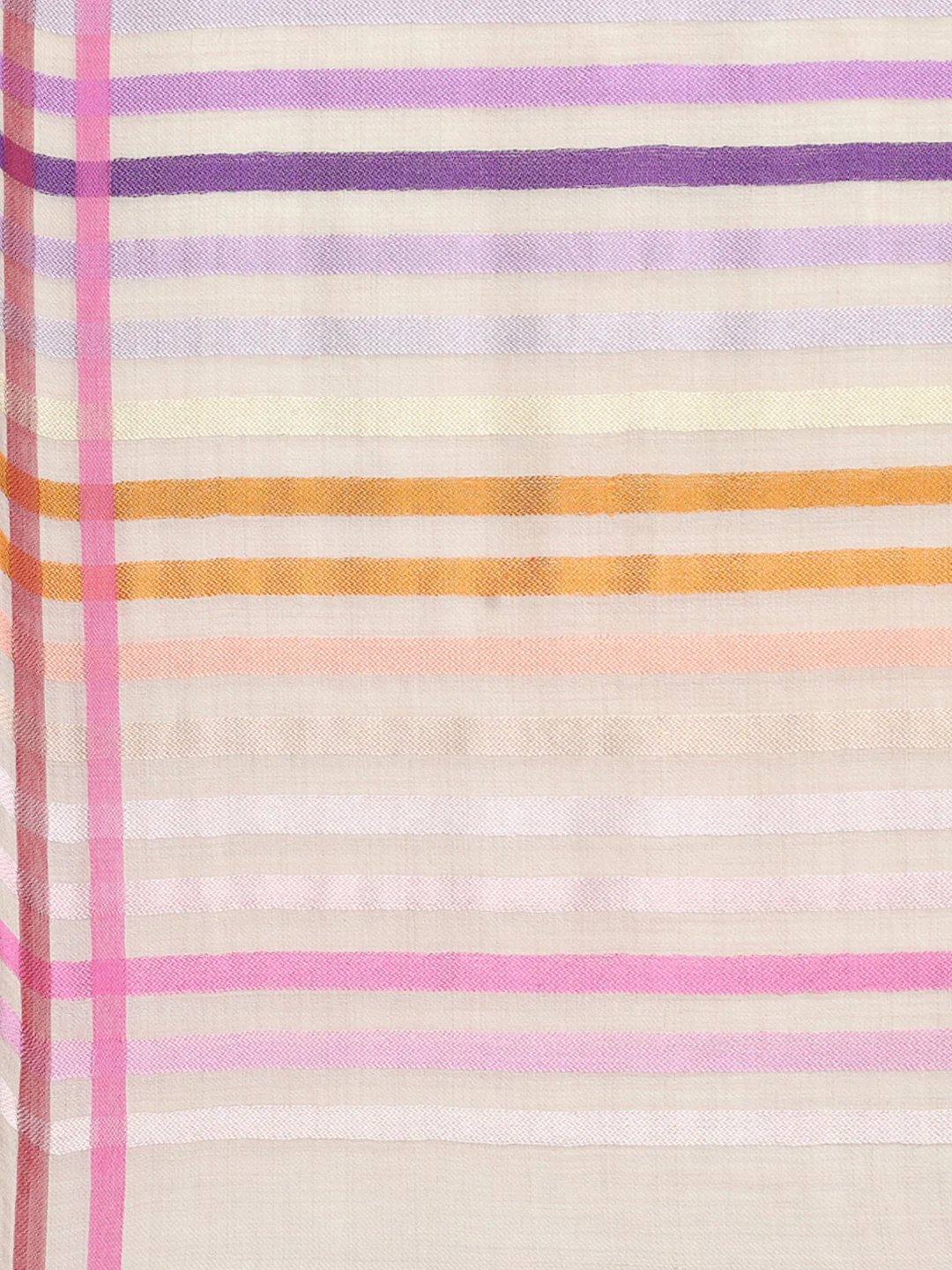 Women Multicolor Self Design Stole - Image 8