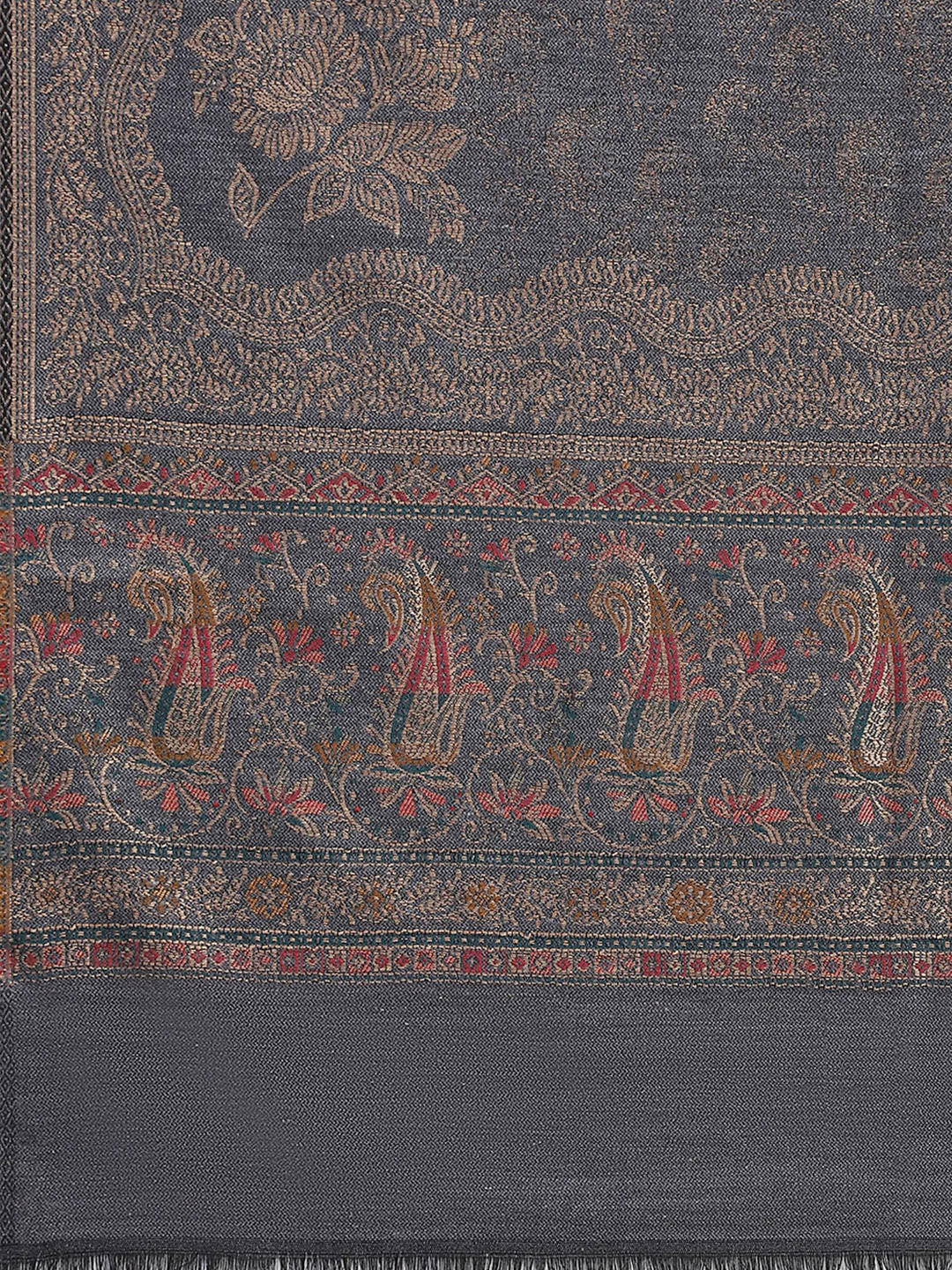 Women Multicolor Self Design Stole - Image 7