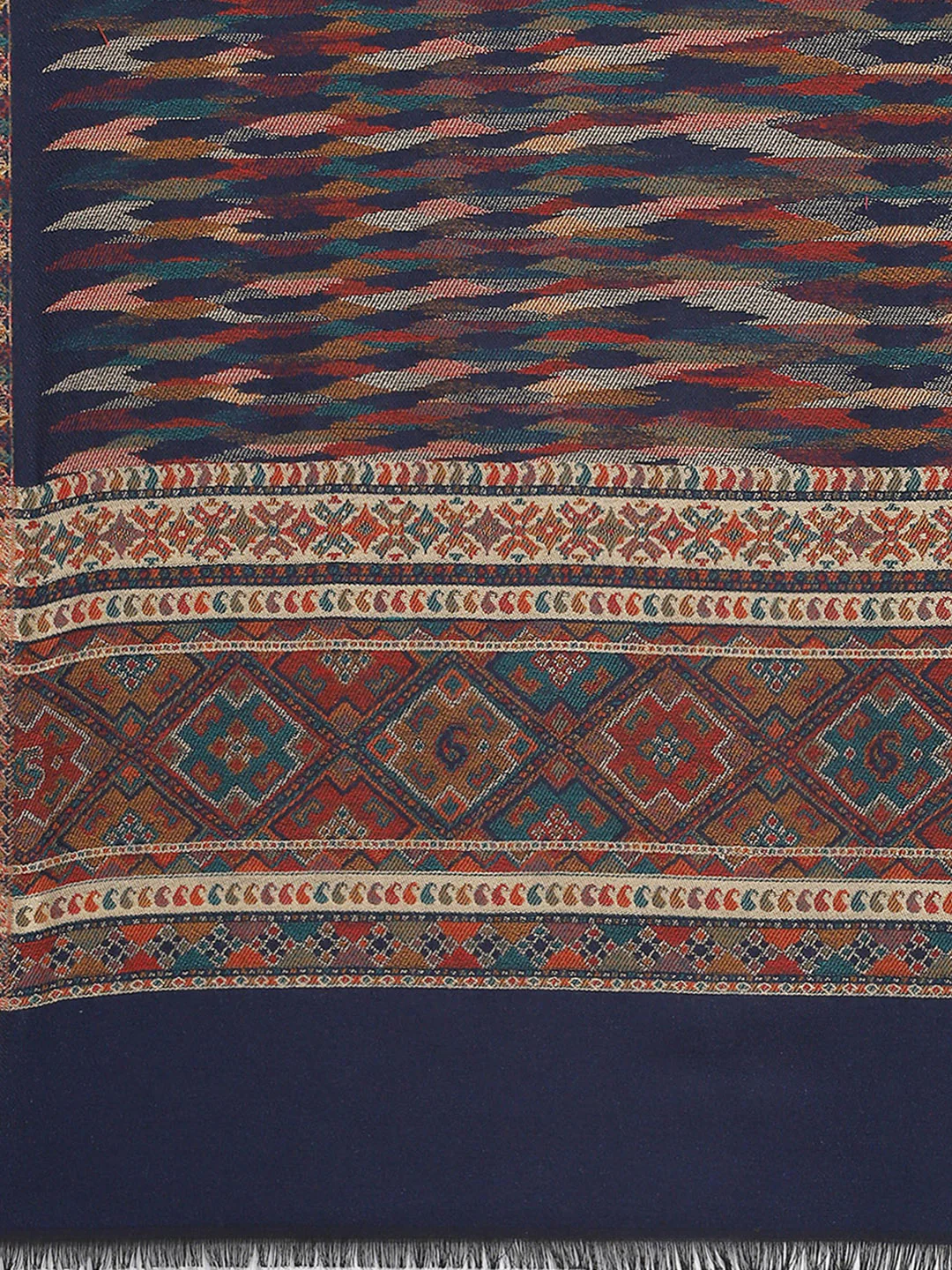 Women Multicolor Self Design Stole - Image 7
