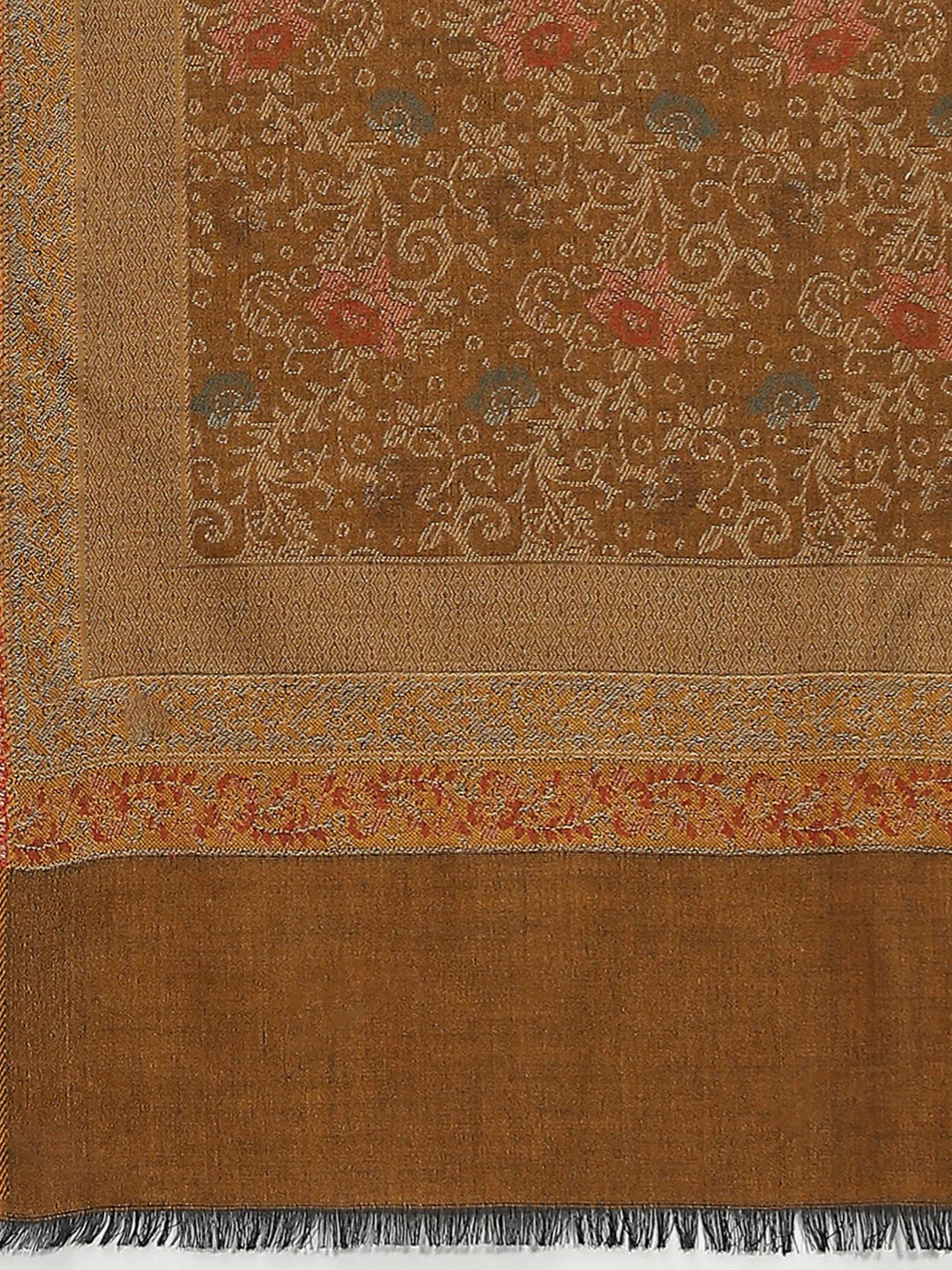 Women Multicolor Self Design Stole - Image 7