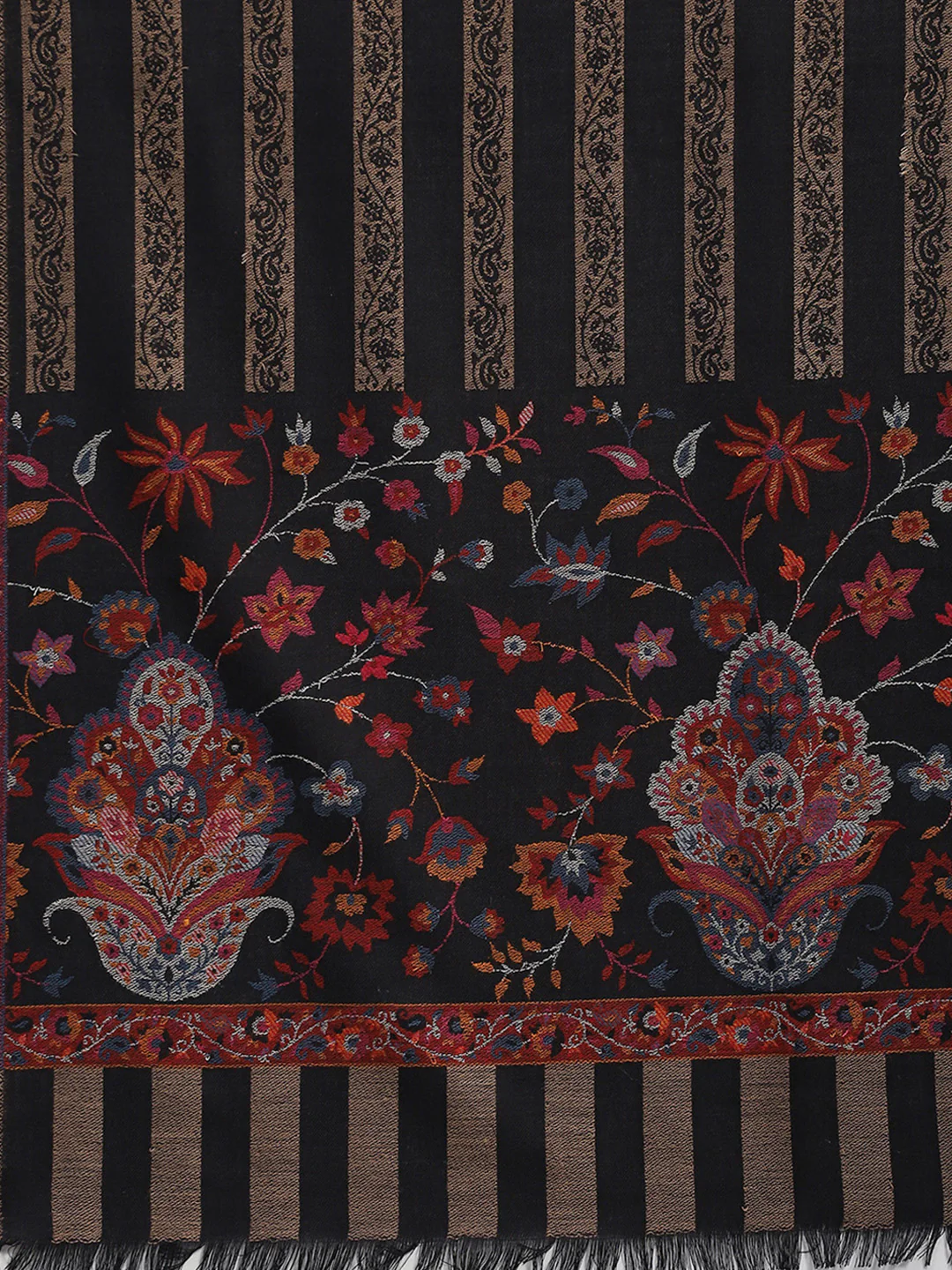 Women Multicolor Self Design Stole - Image 7