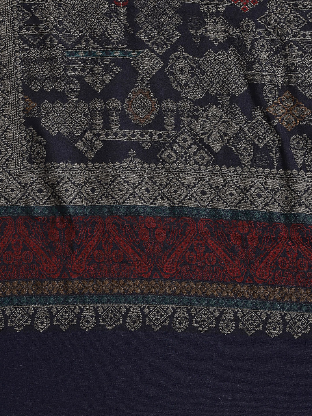 Women Multicolor Self Design Stole - Image 7