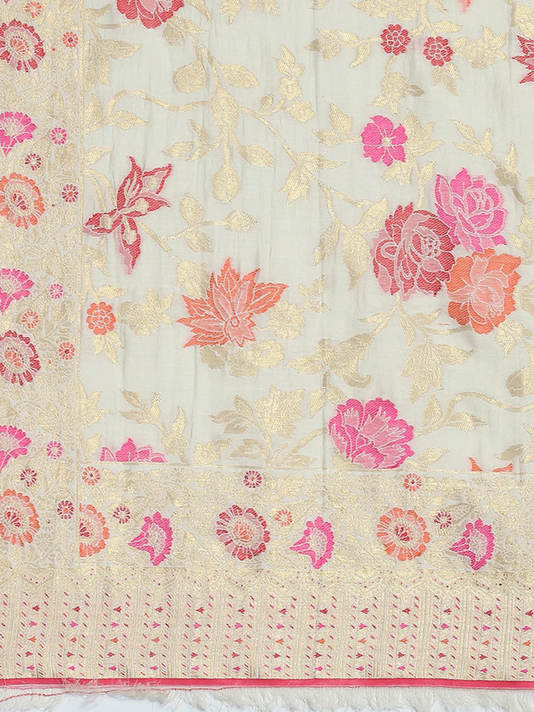 Women Multicolor Self Design Stole - Image 7