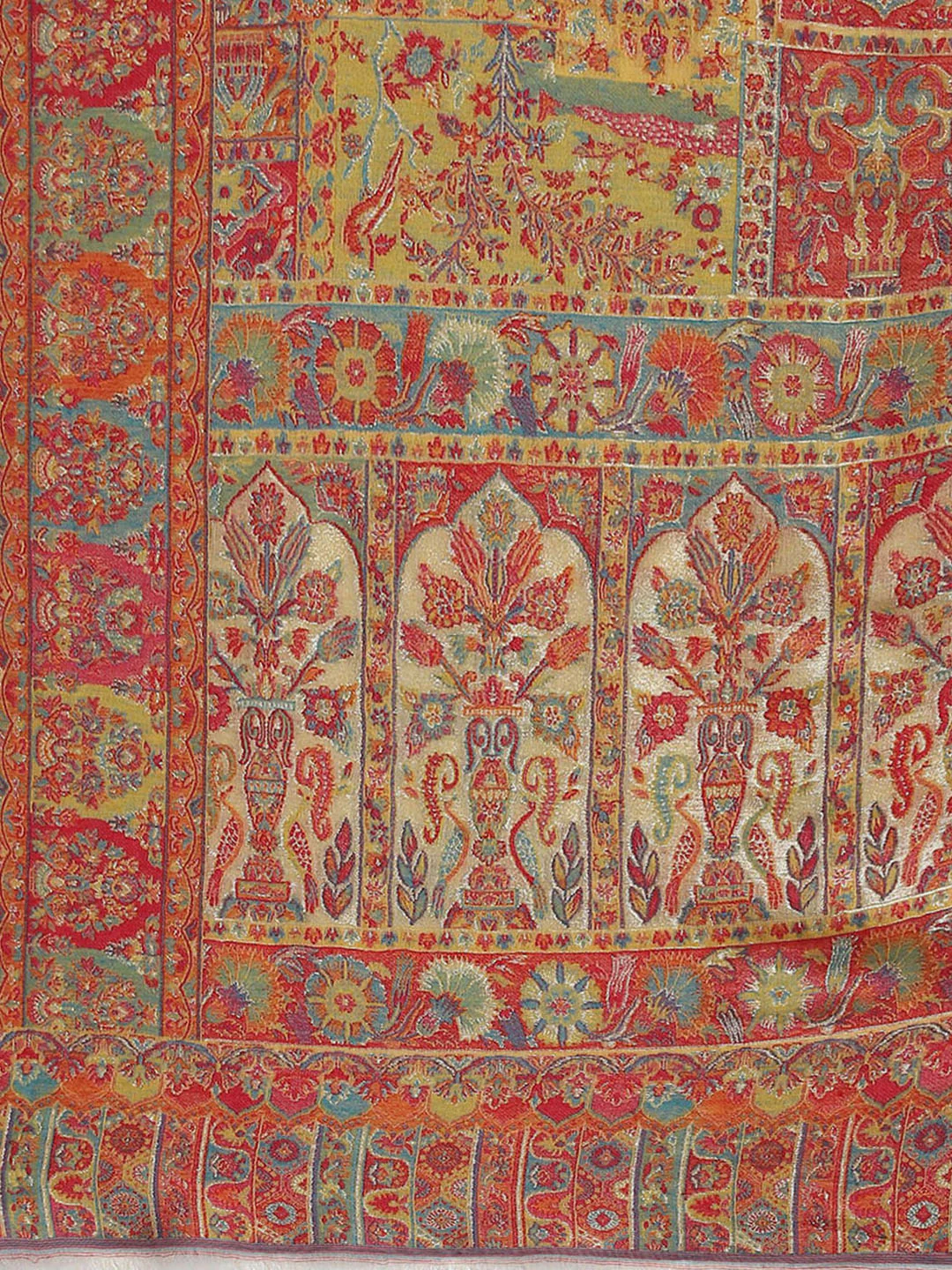 Women Multicolor Self Design Stole - Image 7