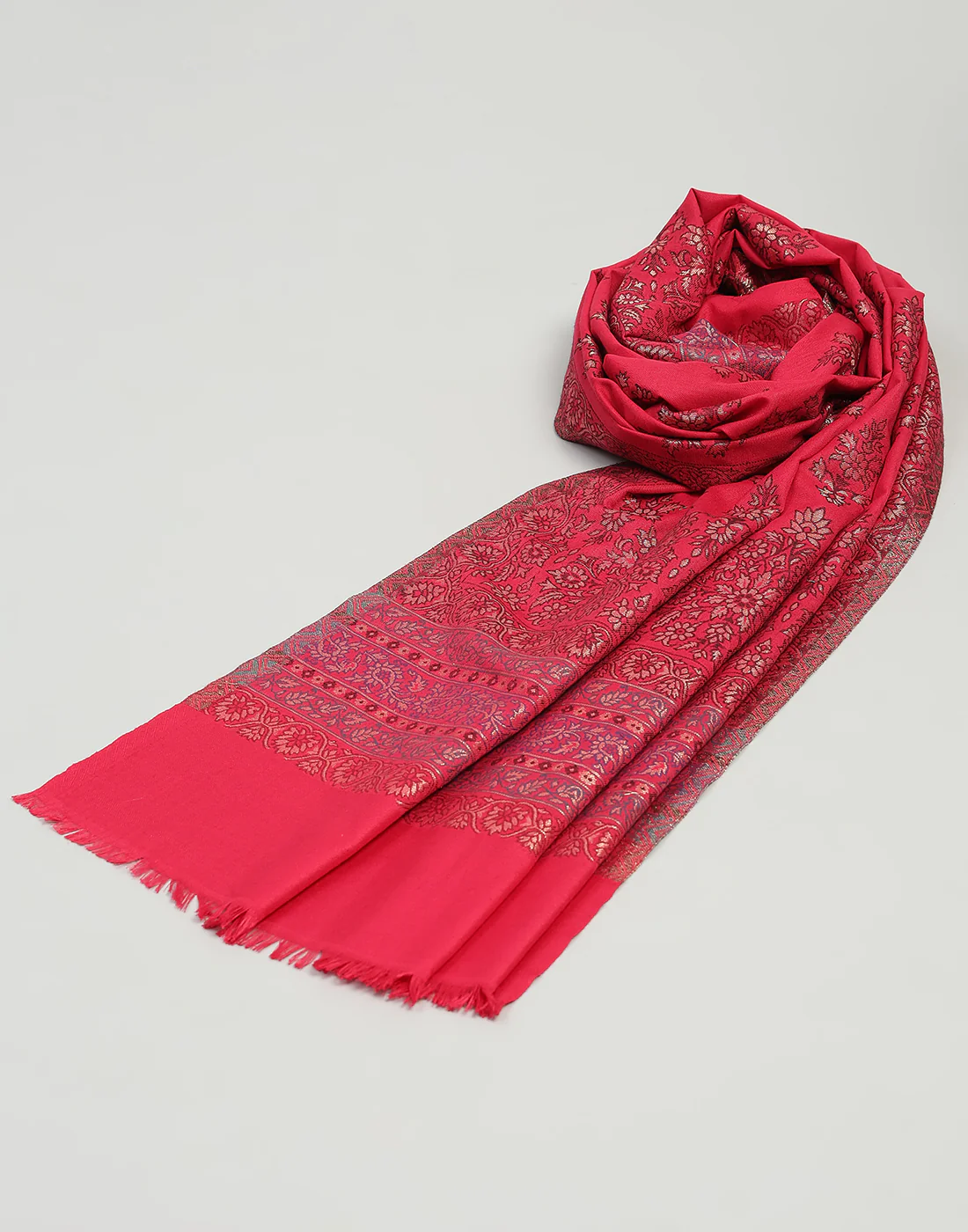 Women Multicolor Self Design   Stole - Image 6