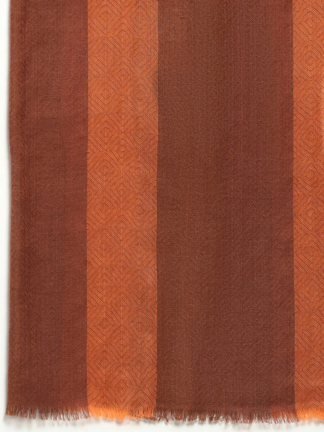 Women Multicolor Self Design Wool Stole - Image 7